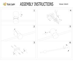 Kink Light 08423-60,19(3000K) Бра Локи черный Led 12W