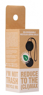 Черные вагинальные шарики Geisha со шнурком (Цвет: черный)