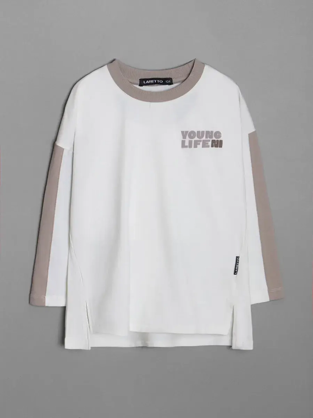 Лонгслив для девочки оверсайз