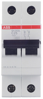 Автоматический модульный выключатель ABB 2п C SH200 4.5кА 25А 2CDS242001R0254