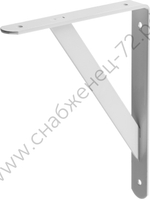 STAYER 250х200х30х4 мм, белый, усиленный уголок-кронштейн (37421-1)