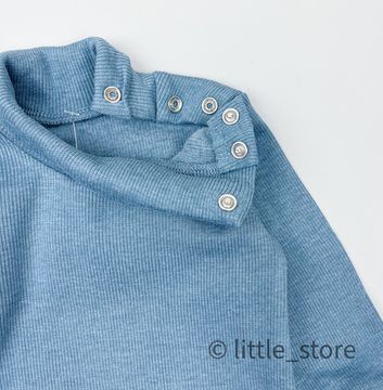 Боди-водолазка из кашкорсе, Синий камень