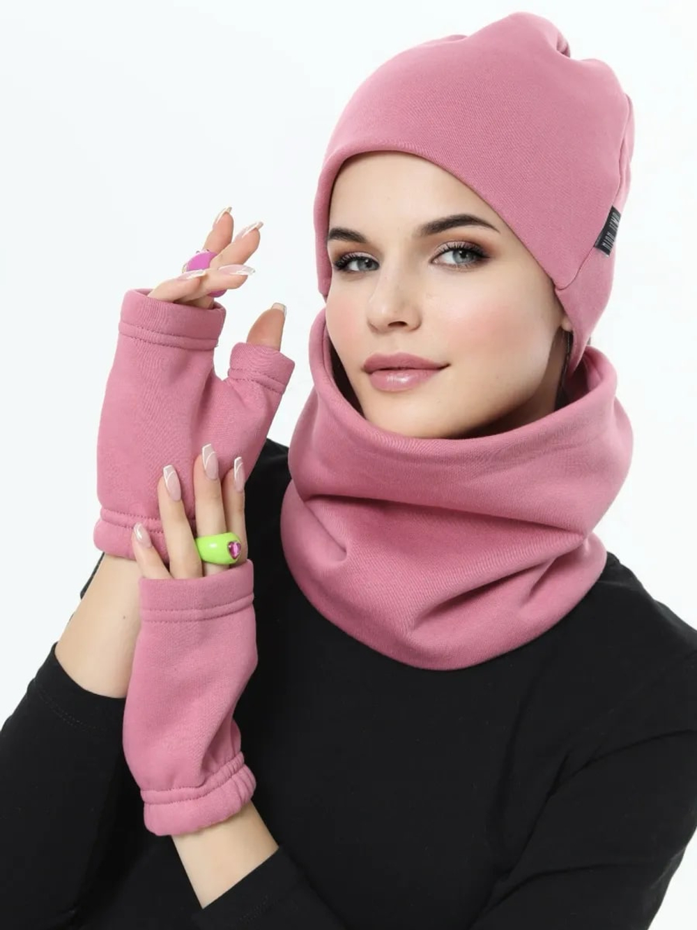 Снуд унисекс из футера с начесом