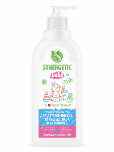 Synergetic Pure & Nature Гель для детской посуды,сосок,игрушек и бутылочек 500мл