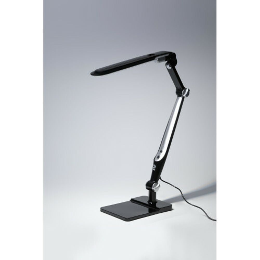 Настольный светильник ЭРА NLED-497-12W-BK светодиодный на струбцине и с основанием черный