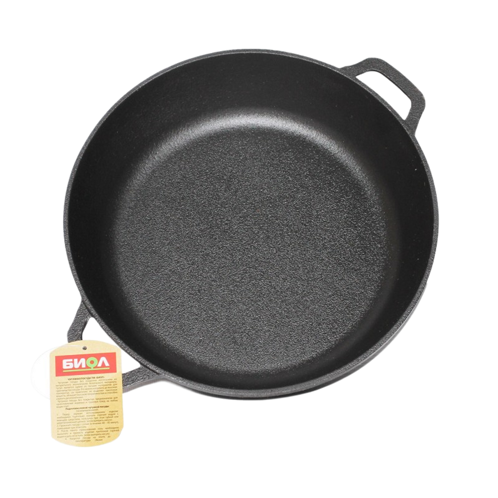 Сковорода жаровня чугун. d340 без крышки Биол 1834