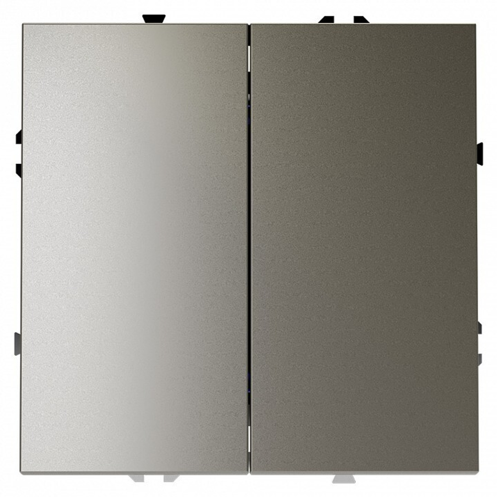 Выключатель двухклавишный без рамки Voltum S70 VLS020604
