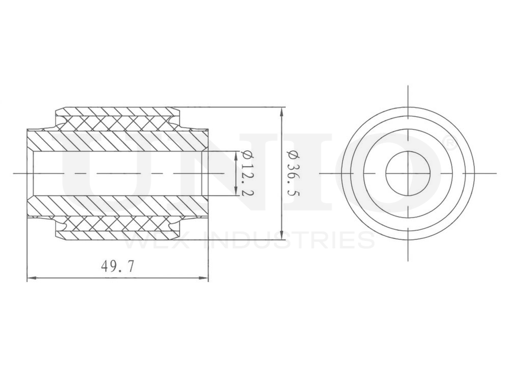 Сайлентблок внутренний заднего нижнего рычага UNIO RMP-20115