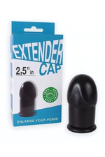 Насадка-удлинитель латексный 2,5 дюйма, черная (Цвет: черный)