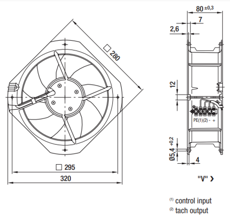 Вентилятор осевой W1G250-CH67-52