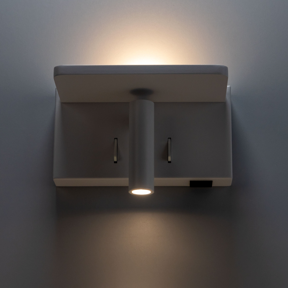 Citilux Декарт CL704370 LED USB QI Светильник поворотный Белый