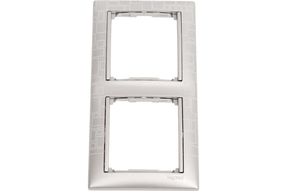Рамка 2 поста алюминий модерн Valena Classic LEGRAND