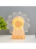 Светильник сенсорный «Цветок» LED крутится 6 Вт USB 15×4×16