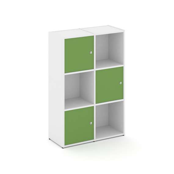 Locker plus Комплект №2 LK.K-002 Белый/Зеленый 798*350*1203