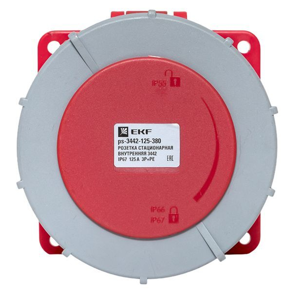 Розетка стационарная внутренняя EKF ps-3442-125-380