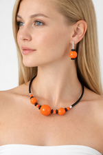 Комплект украшений из муранского стекла