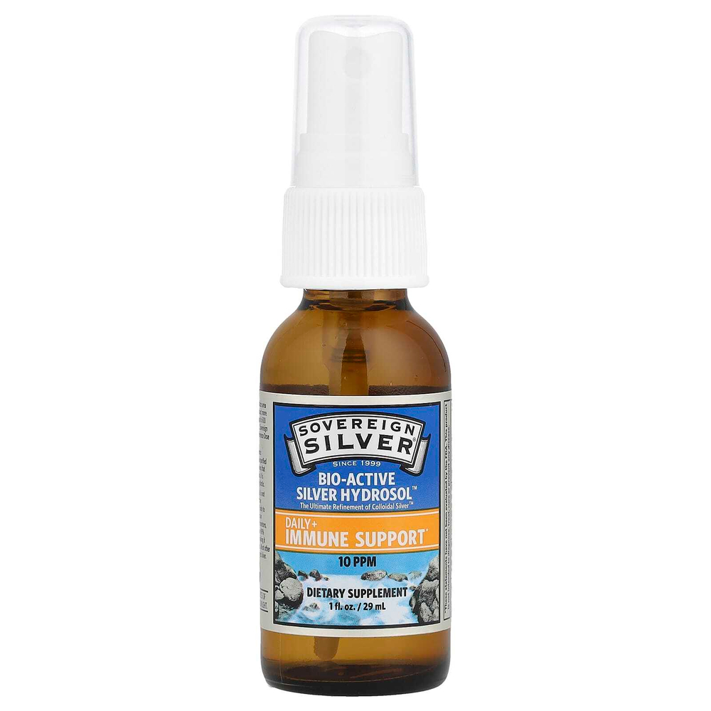 Sovereign Silver, Bio-Active Silver Hydrosol™, легкий спрей, 10 част./млн, 29 мл (1 жидк. унция)