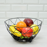 Фруктовница 28,5*14см металлическая, черная