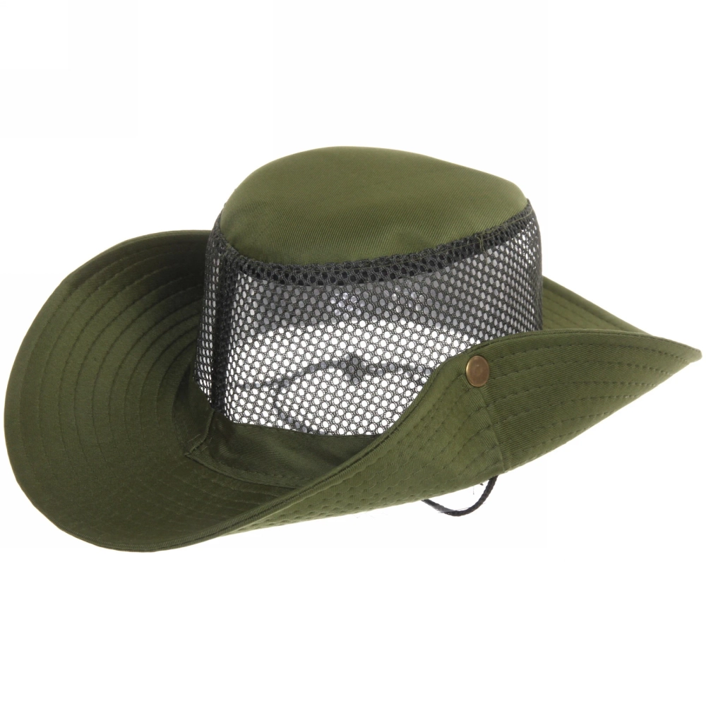 Шляпа мужская с клепками и сеткой «Cowboy», микс 6 цветов, 58р, ширина полей 7,5см