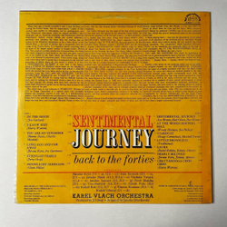 Винтажная виниловая пластинка LP Karel Vlach Orchestra Sentimental Journey Back To The Forties (Чехословакия 1975)