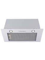 Вытяжка кухонная Quin-60 (WHITE) белый, D150мм, 1200м3/ч, полновстраиваемая, мотор 230Ватт, металл 60см, кнопочное управл.(MACBI)