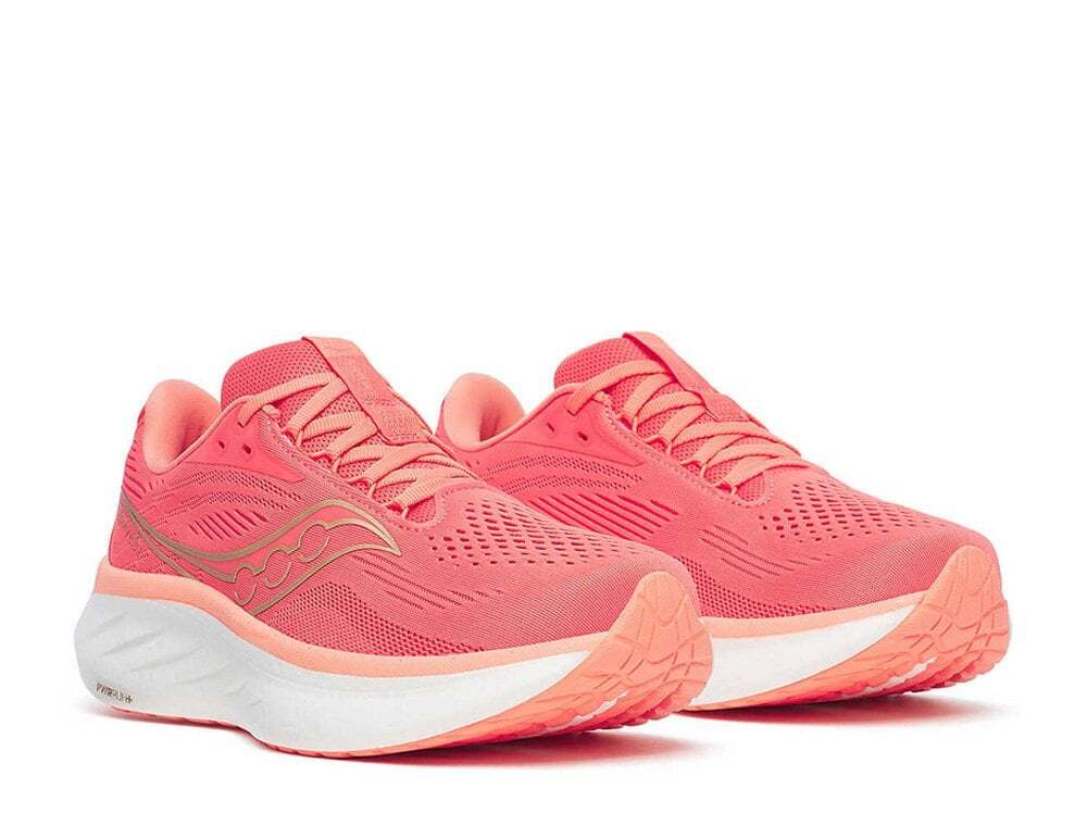 Кроссовки для бега женские Saucony Ride 18 Коралловые