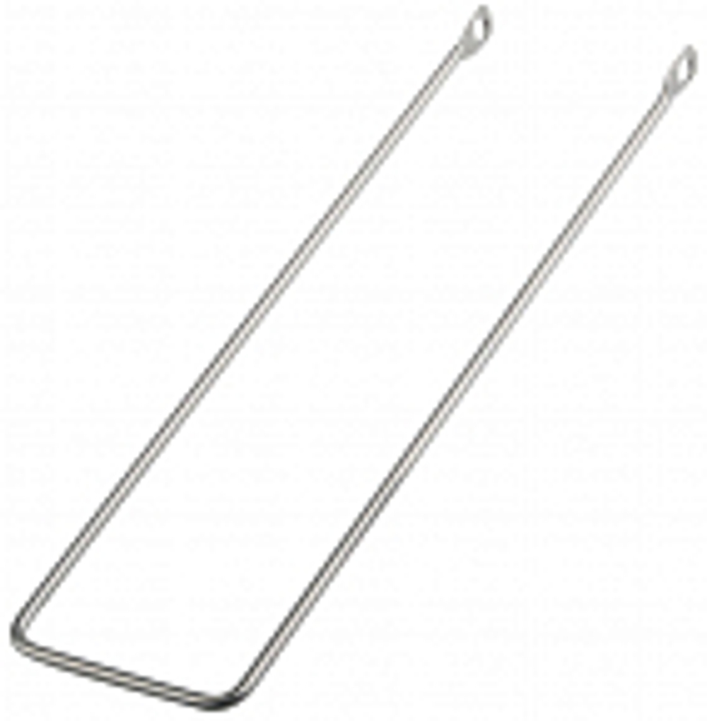 Подпорка для велокорзины 28", длина 410мм, стальная, хромированная