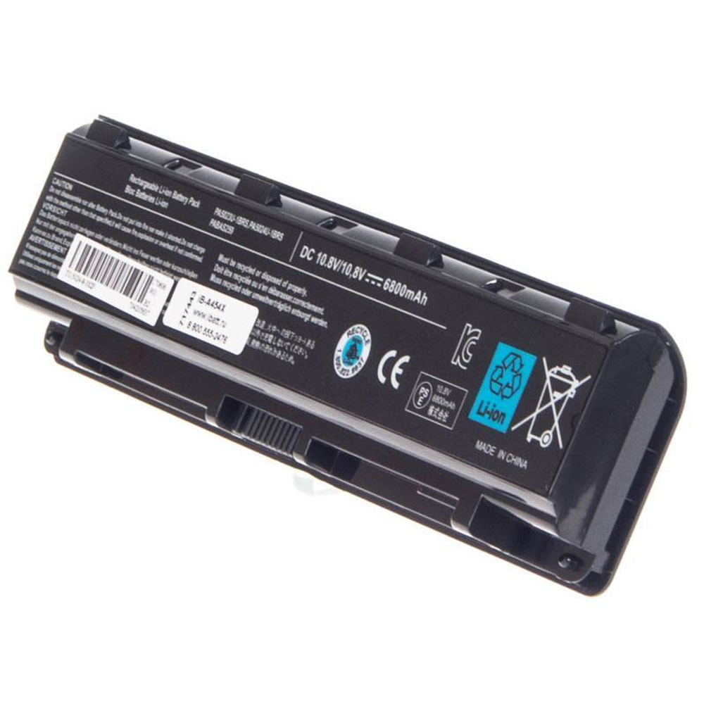 Аккумуляторная батарея iBatt 6800 mAh для ноутбуков Toshiba PA5024U-1BRS, PA5109U-1BRS