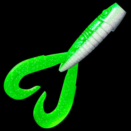 Приманка ZUB-FROGGY 101мм(4")-3шт, (цвет 403) зеленый светящийся