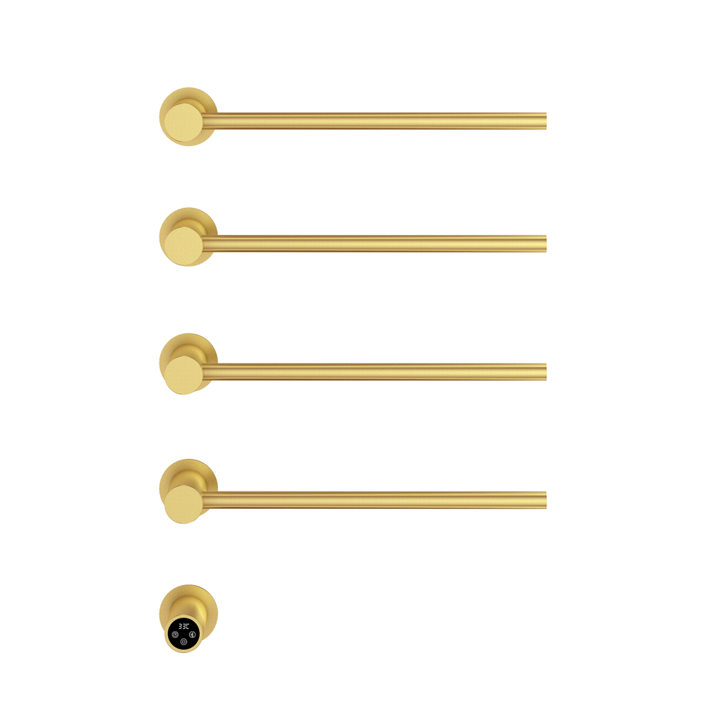 Полотенцесушитель электрический Vincea VTD-2H1BG, брашированное золото, таймер