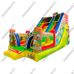 Надувная горка "Звериная компания", 7*4*5 м
