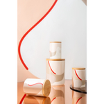 Банка для хранения бежевого цвета с авторским принтом из коллекции freak fruit, 1,25л