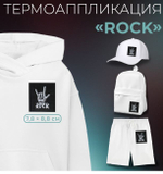 апликация rosk 7,8*8,8см,чёрный , №514