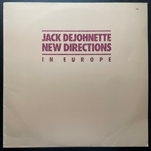 Jack DeJohnette ‎– New Directions In Europe (Германия 1980г.) ECM