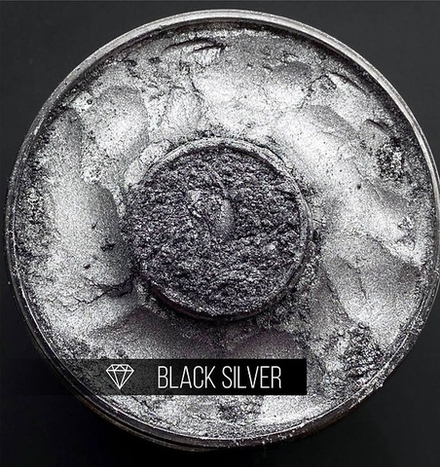 CraftPigments "Black Silver", темное серебро, 25мл
