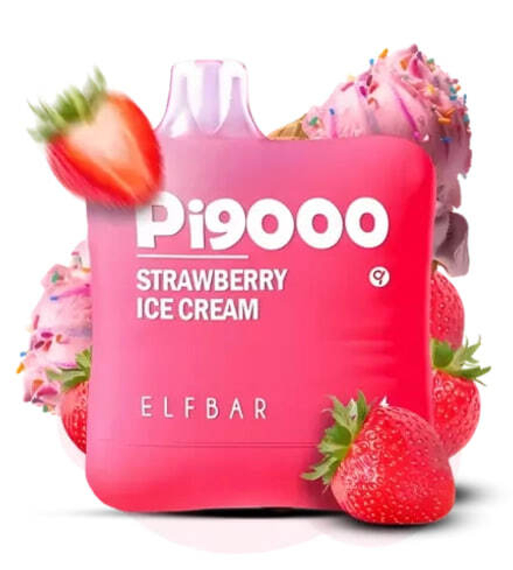 Elf Bar Pi9000 - Strawberry Ice Cream (nic 5%)