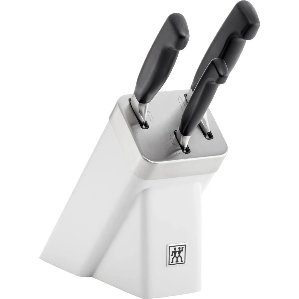 Zwilling Набор из 3 ножей в самозатачивающемся блоке Four Star белый