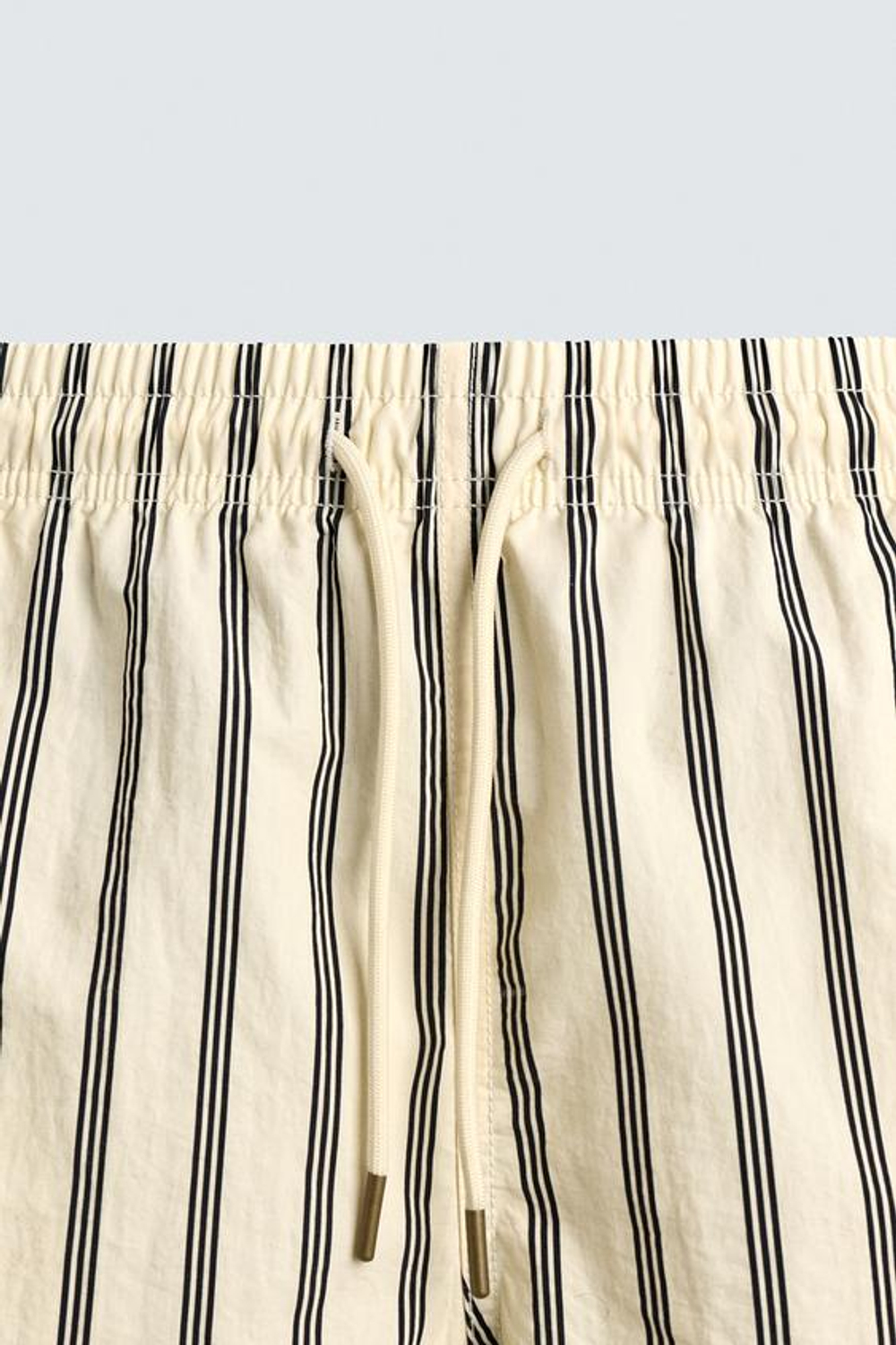 ZARA ПЛАВКИ В ПОЛОСКУ, ЭКРЮ