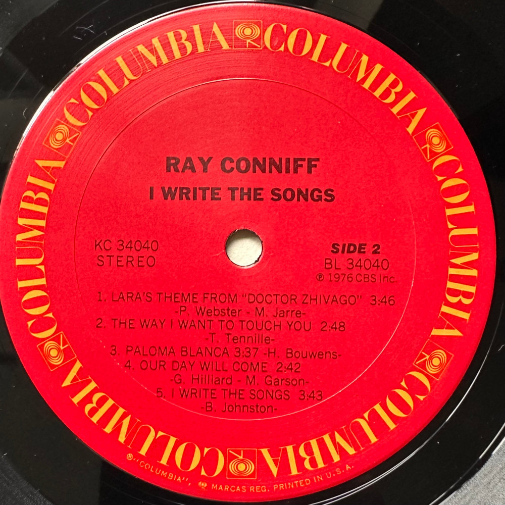 Ray Conniff - I Write The Songs (США 1976г.)
