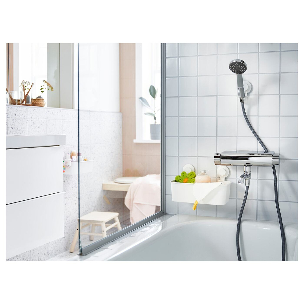 IKEA TISKEN  (ИКЕА ТИСКЕН)  -  Корзина с присосками, белая