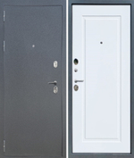 Входная дверь YoDoors-2  Букле графит - Velluto Bianco