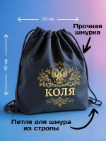 Мешок для обуви , сумка для сменки Коля