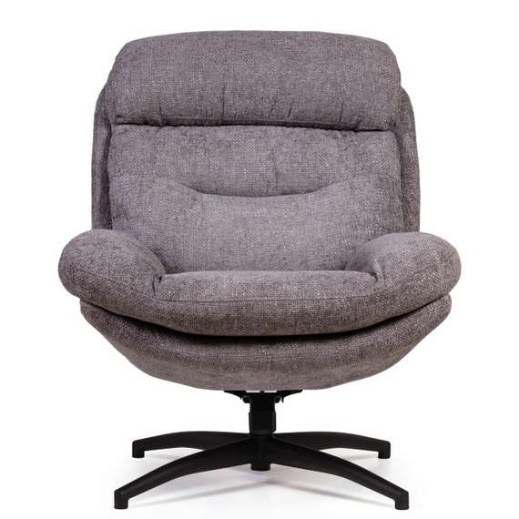 Кресло-качалка с оттоманкой Magnus, серое