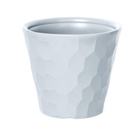 Кашпо ROCKA 2в1 (с технол горшком) (d-34,5 h-32,1 v-19) белый