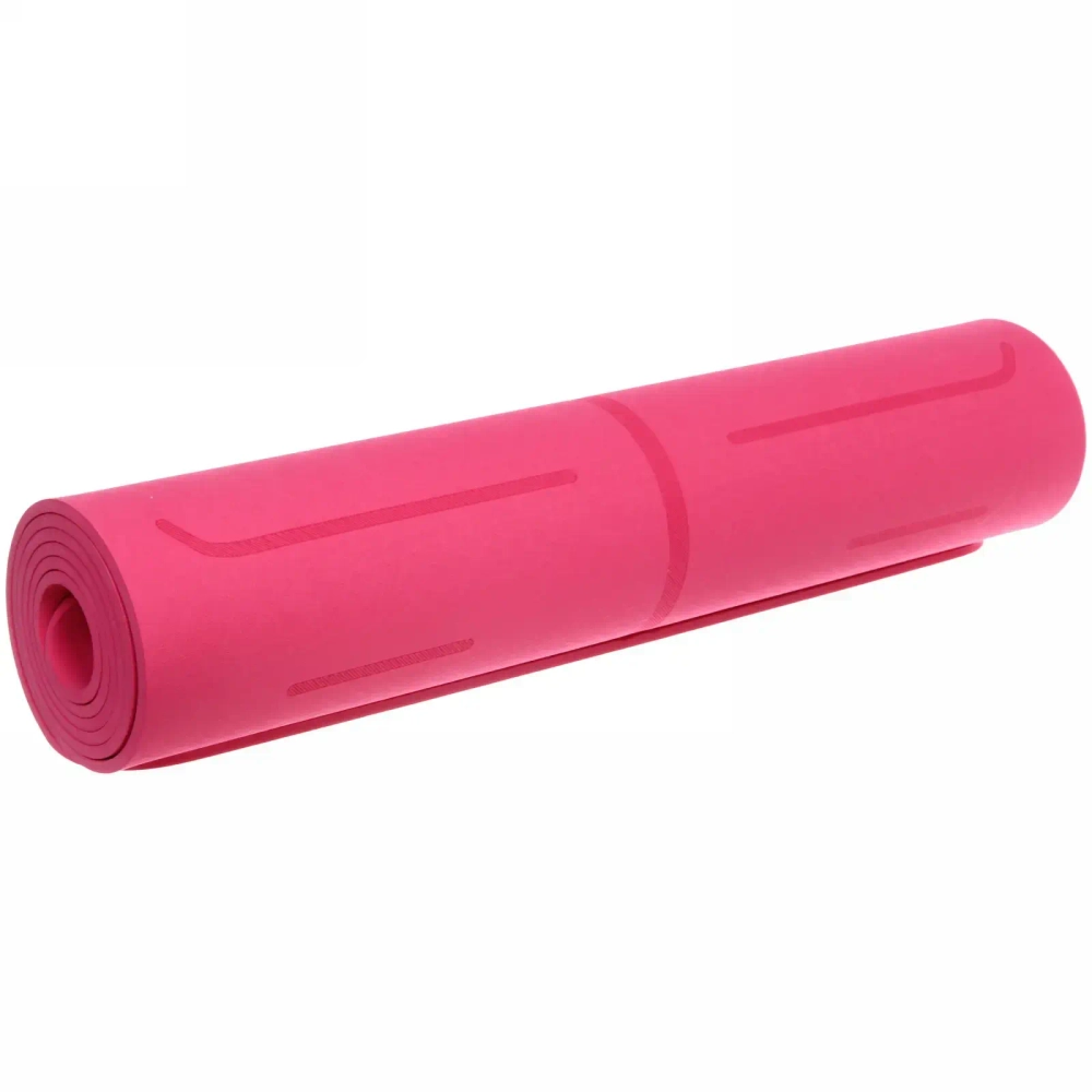 Коврик для йоги «Мандала» 183*61*06 см (ТРЕ), розовый