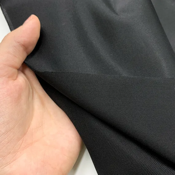 Ткань бельевая утягивающая, черная, Lauma