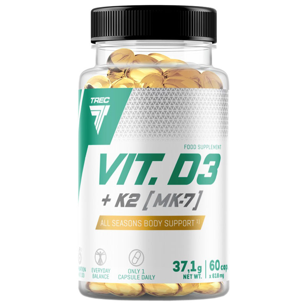 Trec Vitamin D3 + K2 (60 капс.)