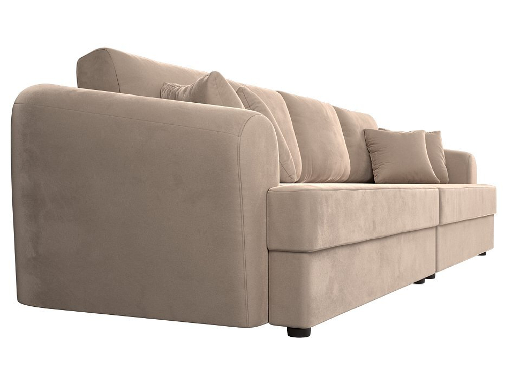 Диван прямой Милтон, Бежевый, Велюр, 100652