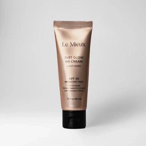 BB Крем для лица оттенка слоновой кости SPF50 | Le Mieux Just Glow BB Cream Light Ivory, 50 мл