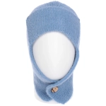 Шапка-ушанка зимняя «ZIMA», цвет васильковый раф